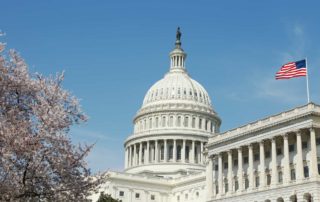 Exterior shot of the Capitol rotunda where Senate discusses proposed False Claims Act amendments